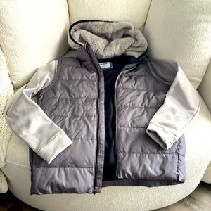 Old Navy hoodie jacket with built in faux puffer vest size XL 14/16